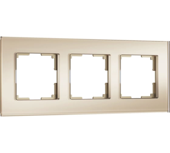 Изображение товара Рамка WERKEL на 3 поста senso (шампань, стекло soft-touch) a064578