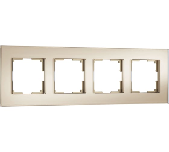 Изображение товара Рамка WERKEL на 4 поста senso (шампань, стекло soft-touch) a064579