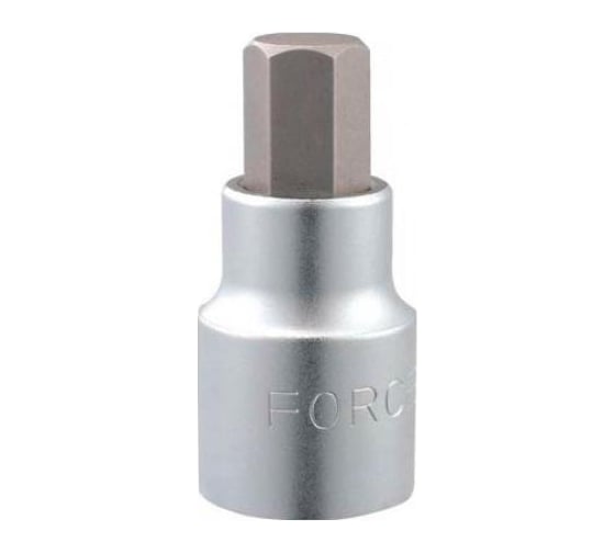 Изображение товара Головка бита 1/2", 6 гранная, 10 мм, L=40 мм FORCE 34410