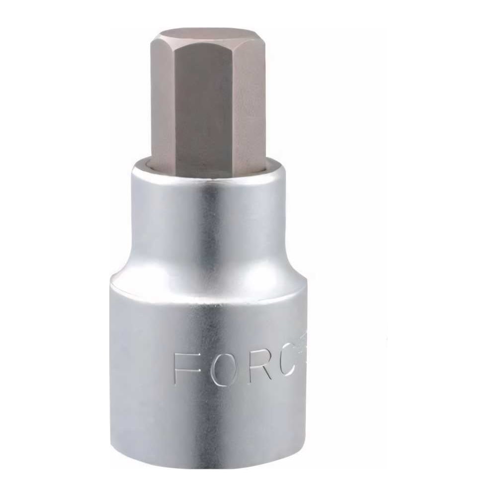 Изображение товара Головка бита 1/2 дюйма 10 мм 6 граней FORCE 34405510