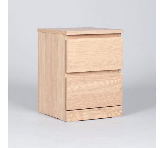 Изображение товара Комод Гуд ЛАКК варма 2 ящика, 40x54x40 см, шпон дуб, беленый S00197