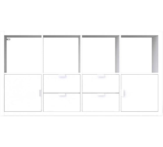Изображение товара Комплект выдвижных ящиков Гуд ЛАКК Фора, 33x33x37 см, белый S00067