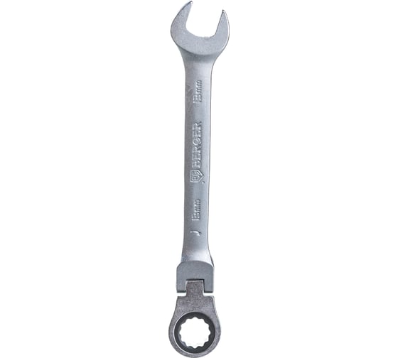 Изображение товара Комбинированный трещоточный ключ с шарниром 13 мм Berger BG BG1242