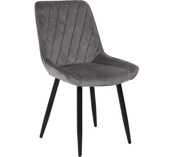 Изображение товара Стул AKS Home NIKA, светло-серый велюр HLR-20/черный 72320