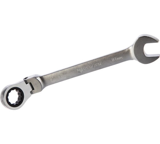 Изображение товара Комбинированный трещоточный ключ с шарниром 18 мм Berger BG BG1247