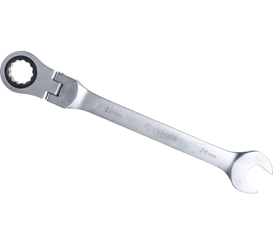 Изображение товара Комбинированный трещоточный ключ с шарниром 24 мм Berger BG BG1253