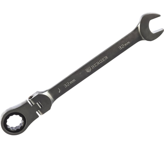 Изображение товара Комбинированный трещоточный ключ с шарниром 32 мм Berger BG BG1258