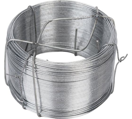 Изображение товара Стальная проволока СИБРТЕХ оцинкованная 0,9 мм, длина 50 м 47752