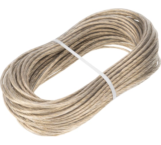 Изображение товара Металлополимерный трос СИБРТЕХ прозрачный ПР-4,0 47631