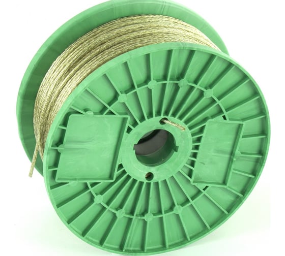 Изображение товара Металлополимерный трос СИБРТЕХ прозрачный, 200 м ПР-3,0 47628