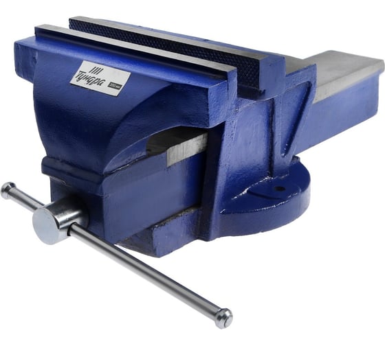 Изображение товара Слесарные поворотные тиски с наковальней ТУНДРА высокопрочный чугун ВЧ-40, 200 мм 878137