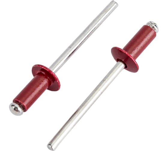 Изображение товара Заклёпка вытяжная красно-коричневая (150 шт; 4х10 мм; RAL 3011150) Качественный КРЕПЕЖ 0200523 КЧ