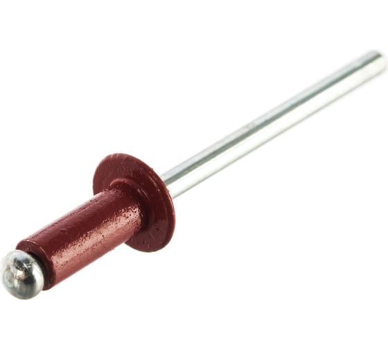 Изображение товара Заклёпка вытяжная красный рубин (150 шт; 4х10 мм; RAL 3003150) Качественный КРЕПЕЖ 0200525 КЧ