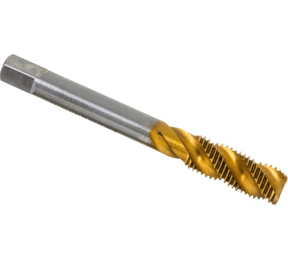 Изображение товара Метчик M10x1,25 HSS M2 TiN спиральный ПрофОснастка №434 арт. 50221034