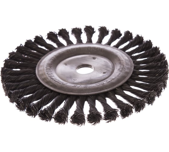 Изображение товара Щетка дисковая Мастер (200х22.2 мм; жгут; стальная проволока 0.5 мм) для УШМ Профоснастка 20108007