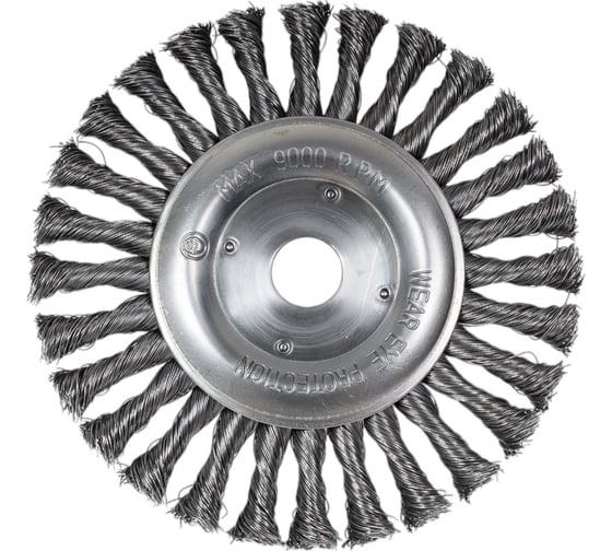 Изображение товара Щетка дисковая Мастер (175х22.2 мм; жгут; стальная проволока 0.5 мм) для УШМ Профоснастка 20108006