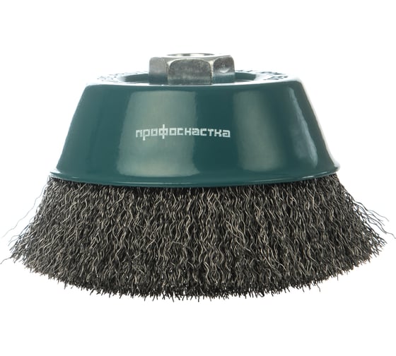 Изображение товара Щетка чашечная (90 мм; М14х2; гофрированная стальная проволока 0.3 мм) Профоснастка 20101003