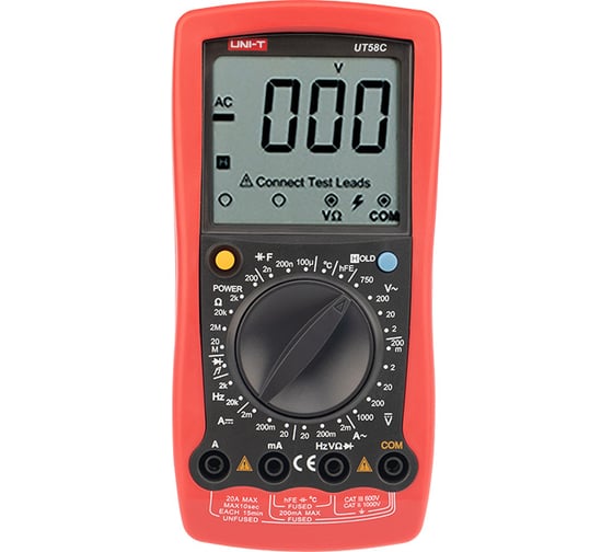 Изображение товара Мультиметр универсальный UNI-T UT58C 00-00001787 13-1023