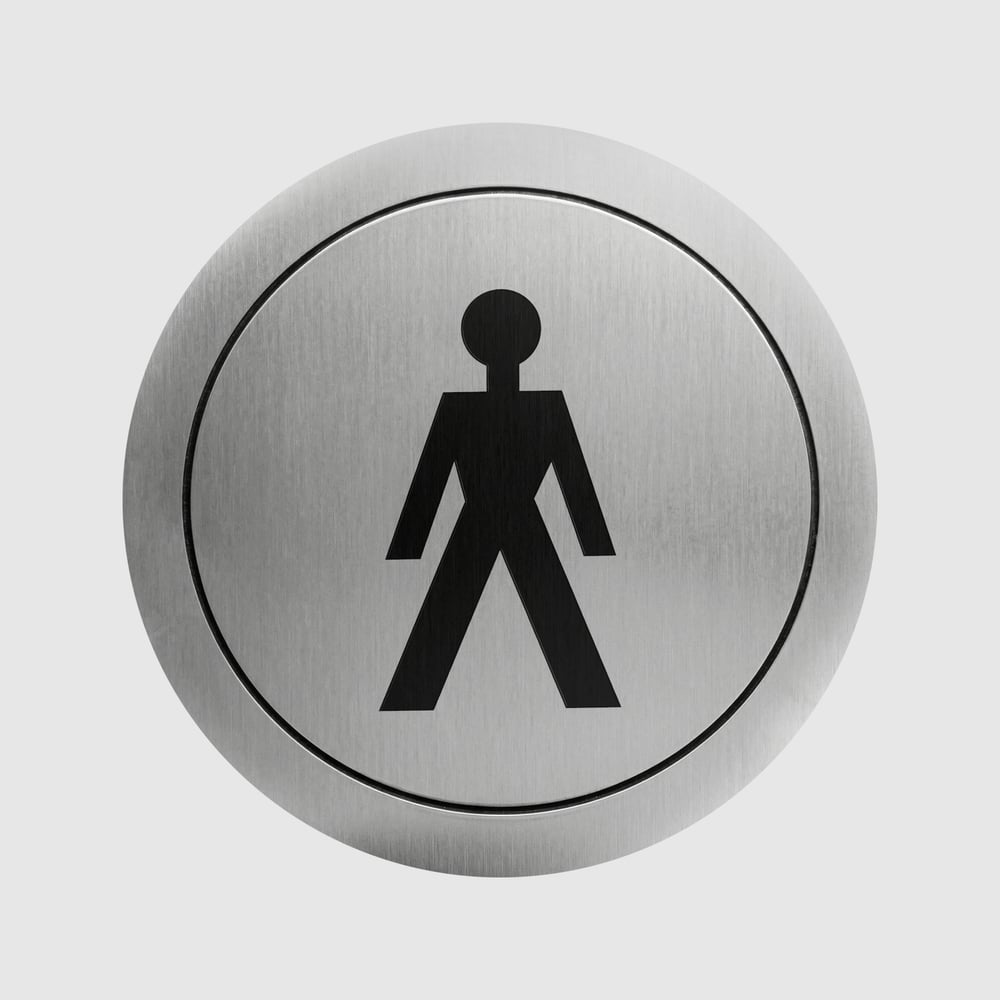 Изображение товара Табличка Nofer туалет для мужчин 16721.2.S, легкая и прочная