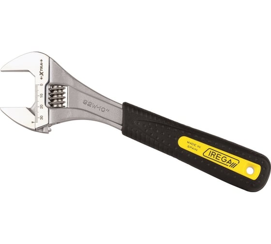 Изображение товара Разводной ключ с прорезиненной рукояткой и шкалой IREGA ERGOTOP 92W/СB