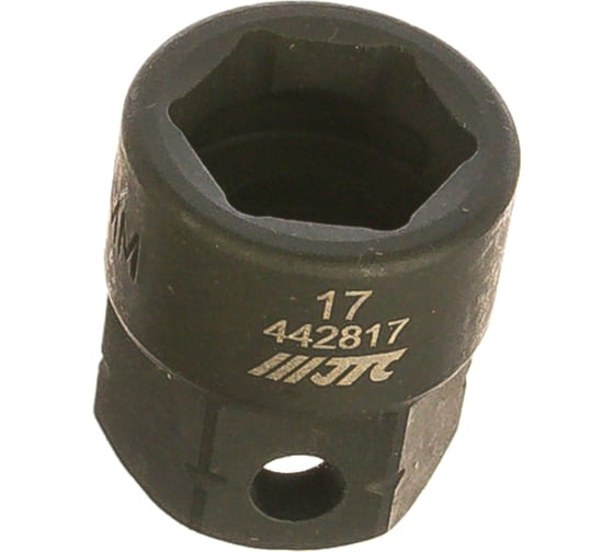 Изображение товара Головка торцевая ударная мини 6-гранная JTC 1/2" х 17мм, длина 28мм 442817 508563
