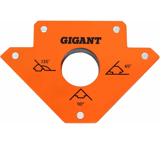 Изображение товара Угольник магнитный стрелка 75LBS (45, 90, 135 град; усилие 34 кг) Gigant G-0512