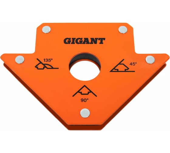 Изображение товара Угольник магнитный стрелка 50LBS (45, 90, 135 град; усилие 23 кг) Gigant G-0513