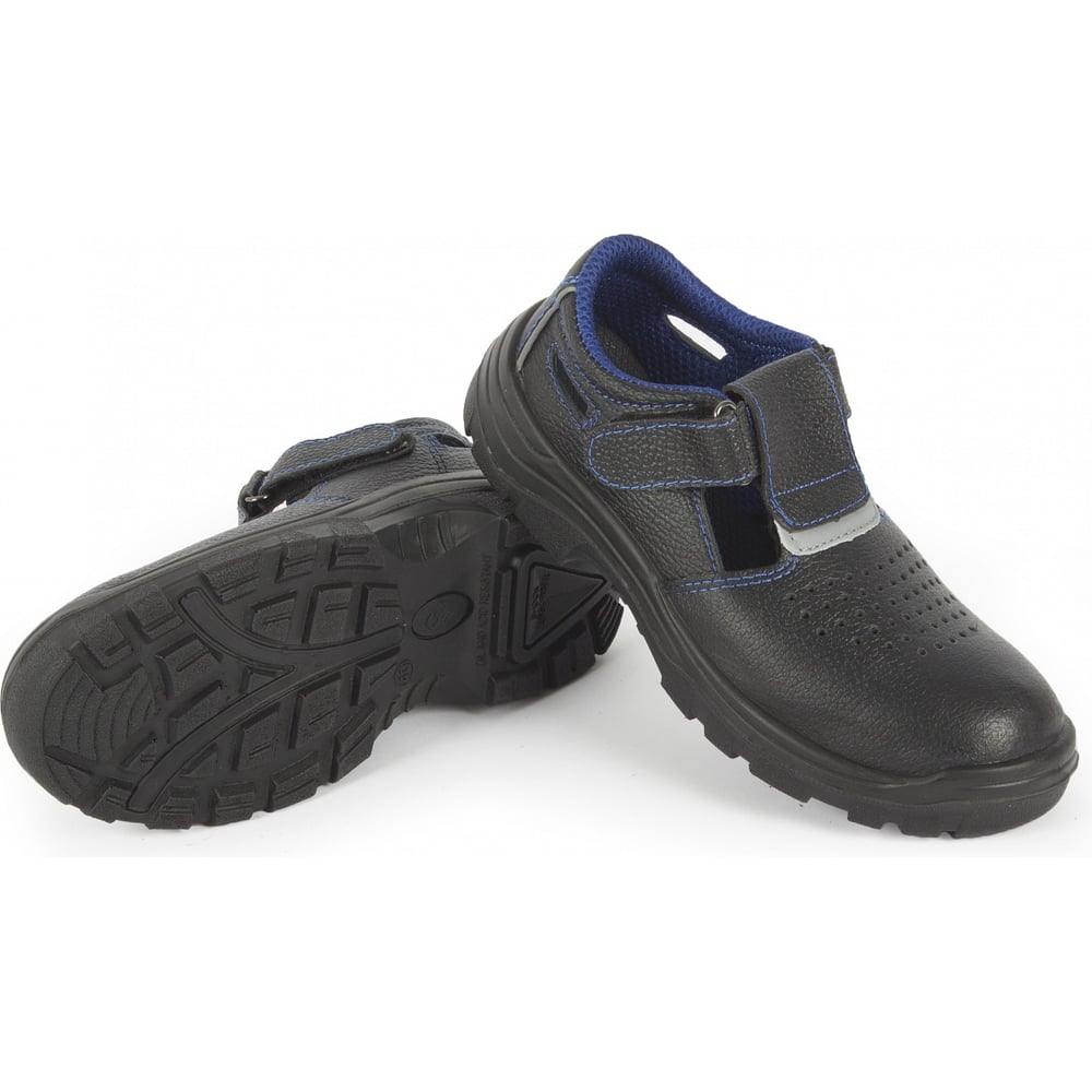 Изображение товара Мужские сандалии ФАКЕЛ ПУ ЭлитСпецОбувь натуральная кожа поверхность Черные размер 43