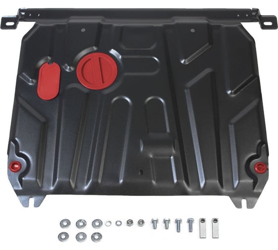 Изображение товара ЗК+КПП Hyundai Solaris 2011-2016/Kia Rio 2011-2017, сталь 2 мм АвтоБроня 111.02343.1