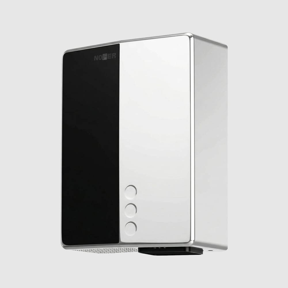 Изображение товара Автоматическая сушилка для рук Nofer BIGFLOWevo 2050 W из нержавеющей стали глянцевая 01481.B