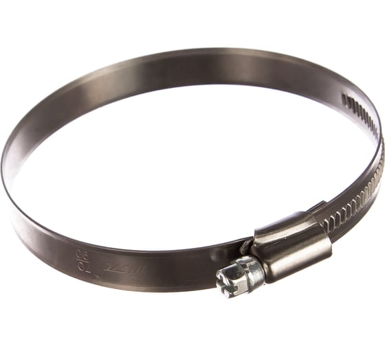 Изображение товара Червячный хомут JTC 70-90мм, нержавеющая сталь, ширина ленты 12мм ZN90