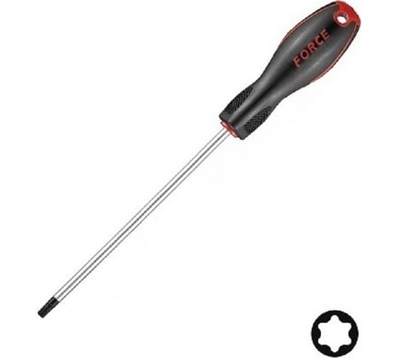 Изображение товара Отвертка торкс Т10, жало L=100 mm FORCE 71610