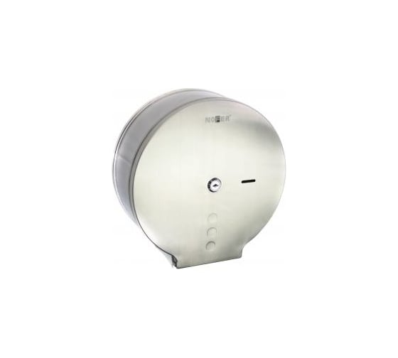 Изображение товара Диспенсер для туалетной бумаги Nofer круглый из нержавеющей стали матовый 05006.S