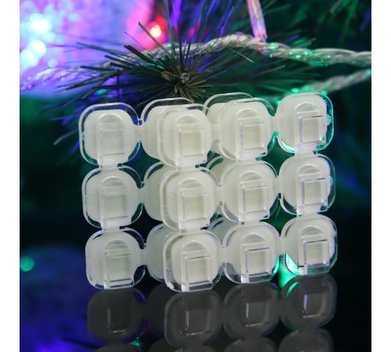 Изображение товара Держатель самоклеящийся для проводов и гирлянд ТУНДРА krep 15x15 мм, 54 шт. 10065885