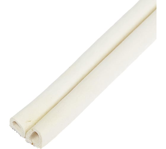 Изображение товара Уплотнитель резиновый ТУНДРА профиль D, размер 9x8 мм, белый, в катушке 100 м 3794724