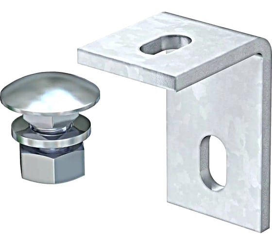 Изображение товара Крепежный уголок OBO Bettermann BW 70 40 FT, универсальный, 70х50х40 мм, сталь, горячий цинк (10 шт/уп) 6019706