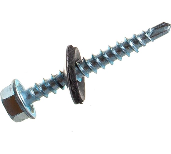 Изображение товара Кровельный саморез Качественный КРЕПЕЖ цинк, 4.8х38 мм, 75 шт 0300171 КЧ