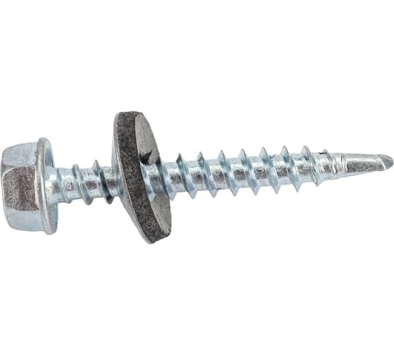 Изображение товара Кровельный саморез Качественный КРЕПЕЖ цинк, 4.8х35 мм, 80 шт 0300169 КЧ