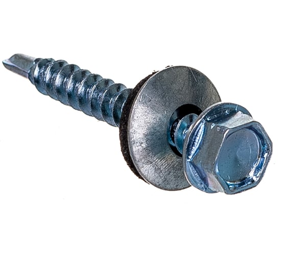 Изображение товара Кровельный саморез Качественный КРЕПЕЖ цинк, 4.8х38 мм, 50 шт 0200171 КЧ