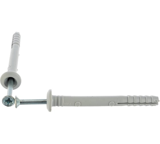 Изображение товара Дюбель-гвоздь Качественный КРЕПЕЖ с грибовидным бортиком, 6x60, 130 шт 1000633 КЧ