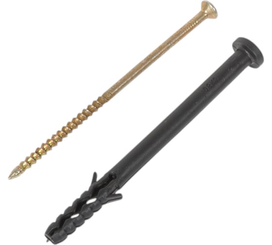 Изображение товара Дюбель-гвоздь Качественный КРЕПЕЖ с грибовидным бортиком, 6x80, 20 шт 0200635 КЧ