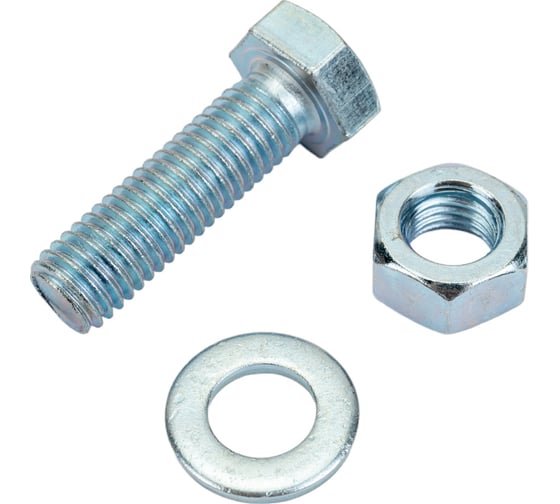 Изображение товара Болт с ш/г полная резьба Качественный КРЕПЕЖ НАБОР DIN 933 12х40 10 шт 0301077 КЧ
