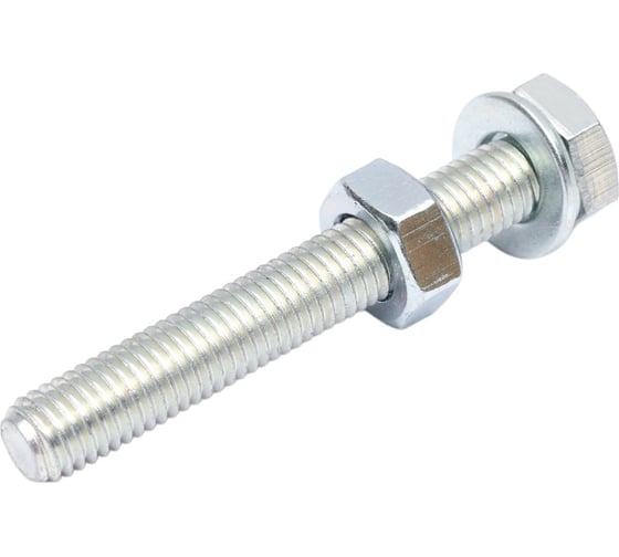 Изображение товара Болт с ш/г полная резьба Качественный КРЕПЕЖ набор DIN 933 10х70 10 шт 0301069 КЧ