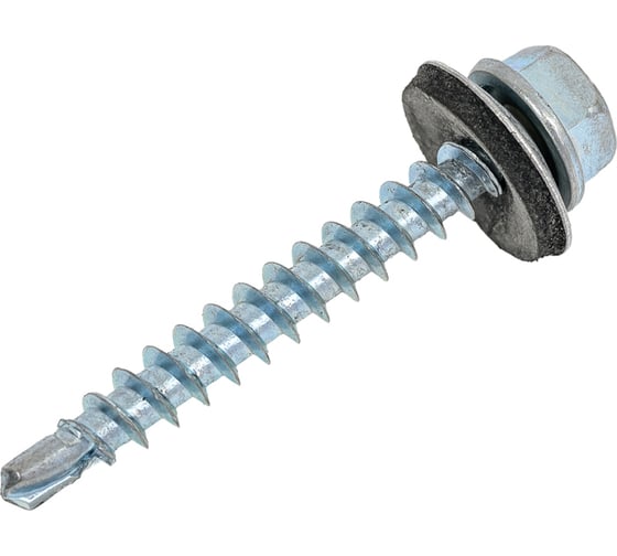 Изображение товара Кровельный саморез Качественный КРЕПЕЖ цинк, 4.8х38 мм, 130 шт 0500171 КЧ