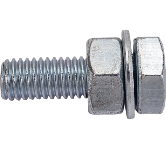 Изображение товара Болт с ш/г полная резьба DIN 933 Качественный КРЕПЕЖ набор 10х30 20 шт 0301061 КЧ