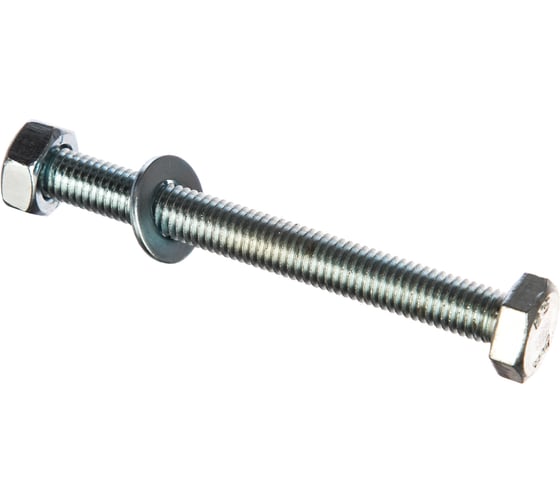 Изображение товара Болт с ш/г полная резьба Качественный КРЕПЕЖ набор DIN 933 10х100 6 шт 0301075 КЧ