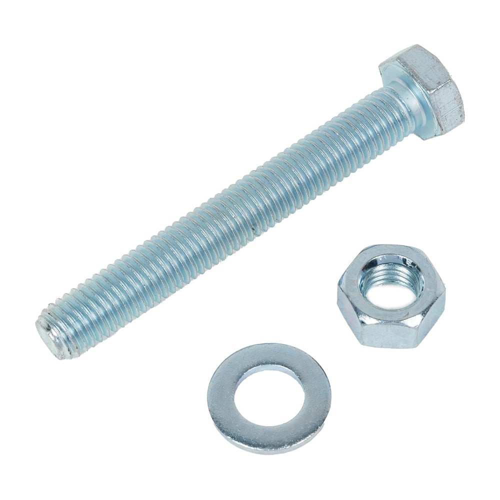 Изображение товара Болт с полной резьбой DIN 933 М12 90 мм цинкованный 7 шт