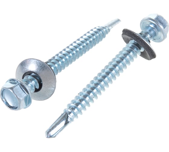 Изображение товара Кровельный саморез Качественный КРЕПЕЖ цинк, 5.5х51 мм, 80 шт 0500189 КЧ