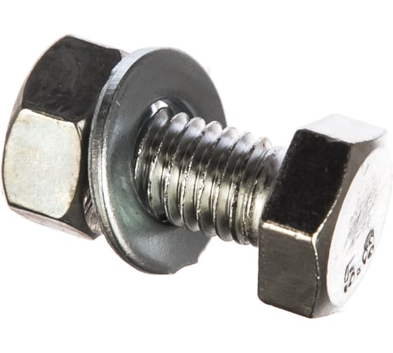 Изображение товара Болт с ш/г полная резьба DIN 933 Качественный КРЕПЕЖ набор 8х20 40 шт 0301031 КЧ