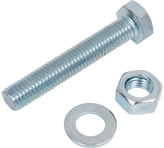 Изображение товара Болт с ш/г полная резьба Качественный КРЕПЕЖ набор DIN 933 12х70 7 шт 0301083 КЧ